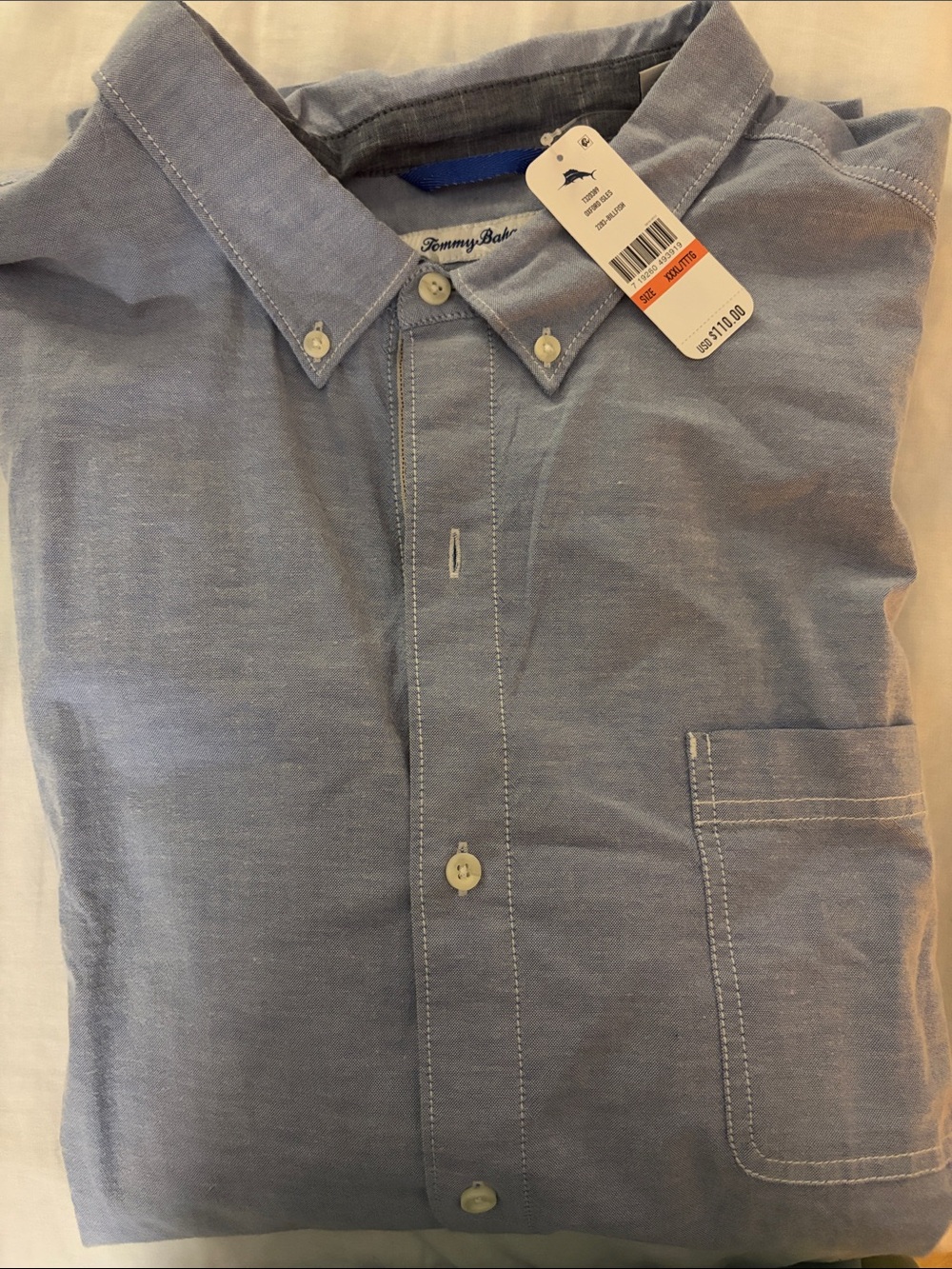 Tommy Bahama Blue Button Down Shirt NWT